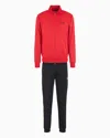 Ea7 Recycled Technical-fabric Core Identity Tracksuit In Red