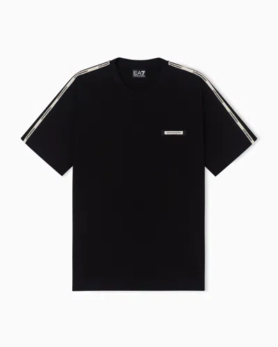 Ea7 Regular Fit T-shirts In Black