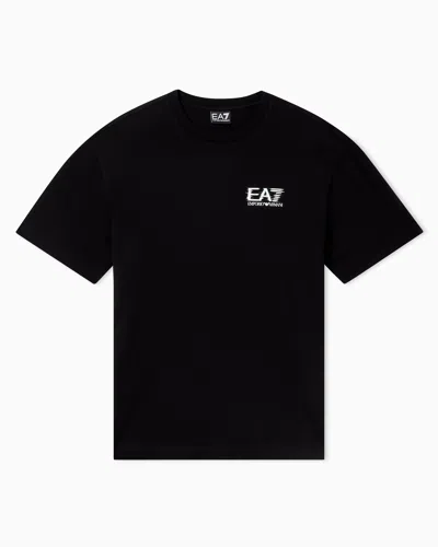 Ea7 Regular Fit T-shirts In Black