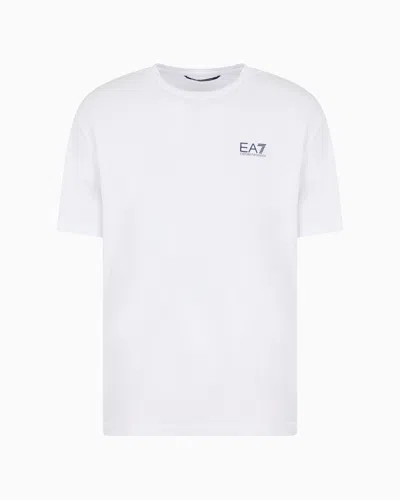 Ea7 Regular Fit T-shirts In White