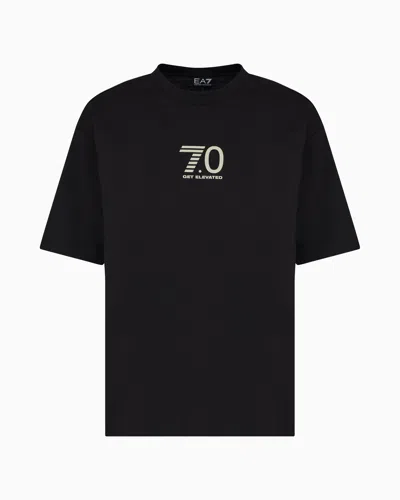 Ea7 Relaxed Fit T-shirts In Black