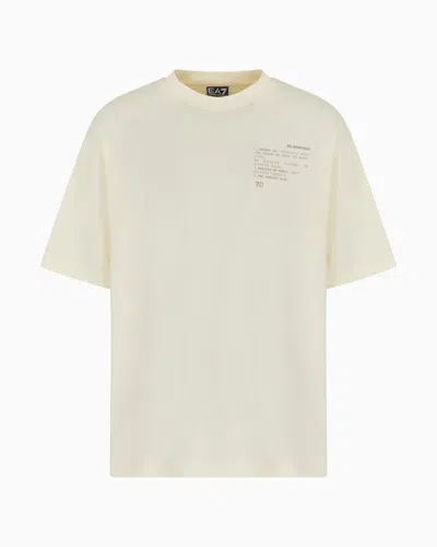 Ea7 Relaxed Fit T-shirts In White
