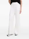 Ea7 White Regular Elasticated Pants In White
