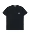 Ea7 Logo Series Cotton-jersey T-shirt In Black