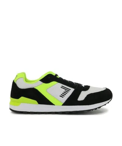Ea7 Round Head Lace-up Casual Sports Shoes In Black