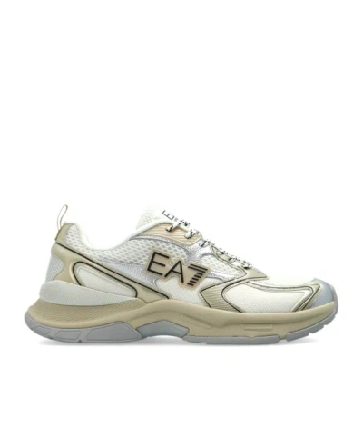 Ea7 Round-head Sneakers In Gray