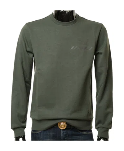 Ea7 Round-necked Logo Sweater In Black