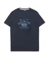 Ea7 Round-necked Logo T-shirt In Black