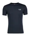 Ea7 Man T-shirt Black Size L Cotton In Black