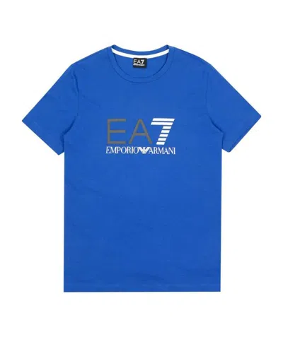 EA7 ROUND-NECKED LOGO T-SHIRT