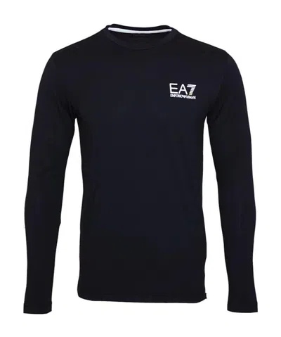 Ea7 Round-necked T-shirt In Black