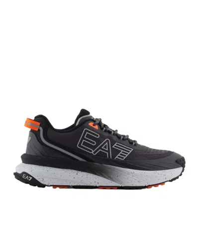 EA7 EA7 EMPORIO ARMANI LOGO PRINTED LACE-UP SNEAKERS