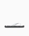 Ea7 Rubber Flip-flops Nero-bianco  Man In Black