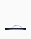 Ea7 Rubber Flip-flops With Logo In Blue