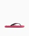 Ea7 Rubber Flip-flops With Logo In Purple