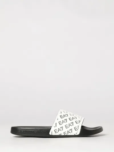 Ea7 Sandals Men Color White