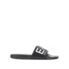 Ea7 Rubber Slides With Logo In Black