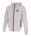 Ea7 Rubberised Logo Hoodie In White