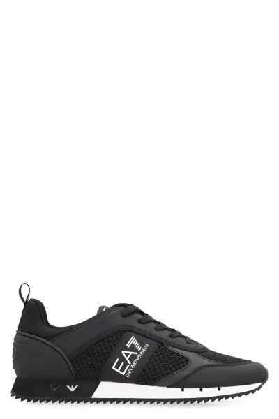 Ea7 Running Sneakers In Black
