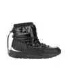Ea7 Shiny Nylon Ankle Boots In Black