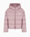 Ea7 Logo-embellished Puffer Jacket In Pink
