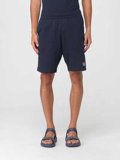 Ea7 Emporio Armani Short In Blue