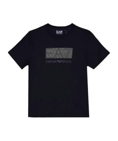 Ea7 Short Sleeve T-shirt In Black