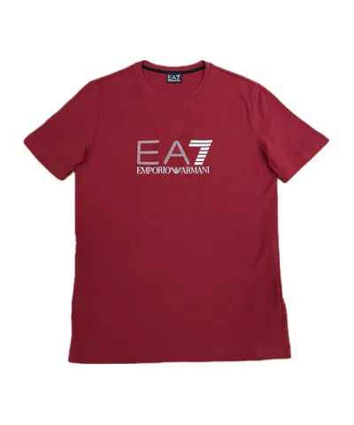 Ea7 Short Sleeve T-shirt In Red