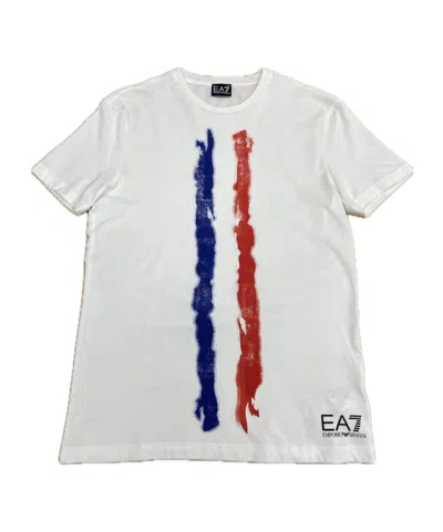 Ea7 Short Sleeve T-shirt In White