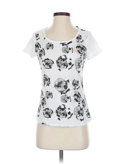 Ea7 Short Sleeve T-shirt In White