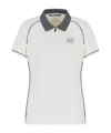 Ea7 Short-sleeved Polo Shirt In White