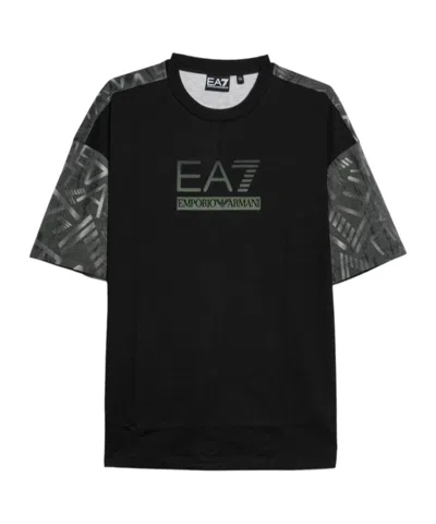 Ea7 Short-sleeved T-shirt In Black