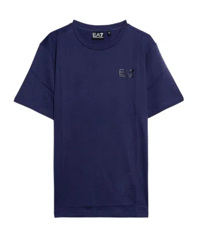 Ea7 Kids' Short-sleeved T-shirt In Blue