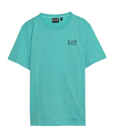 Ea7 Kids' Short-sleeved T-shirt In Blue