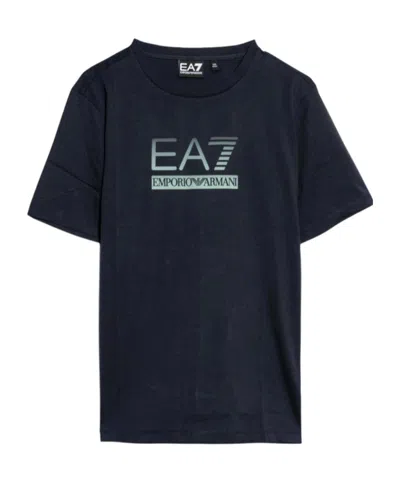 Ea7 Kids' Short-sleeved T-shirt In Blue