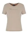 Ea7 Short-sleeved T-shirt In Beige