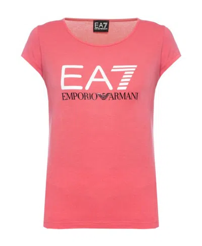 Ea7 Short-sleeved T-shirt In Pink