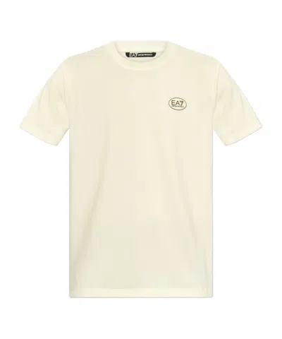 Ea7 Short-sleeved T-shirt In White