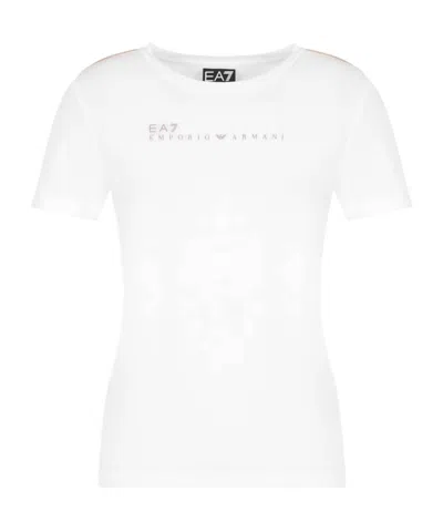 Ea7 Short-sleeved T-shirt In White