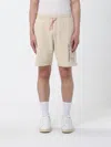 Ea7 Logo-print Drawstring Shorts In Neutral
