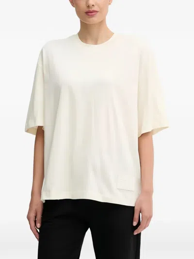 Ea7 Short-sleeve Logo T-shirt In Neutral