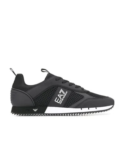 EA7 EA7 EMPORIO ARMANI SIDE-STRIPE LACE-UP SNEAKERS