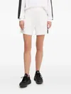 Ea7 Side-stripe Tailored Shorts In White