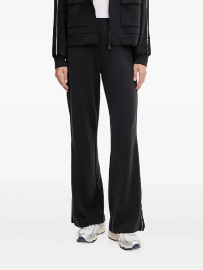 Ea7 Side-stripe Track Pants In Black