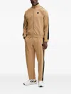 Ea7 Side-stripe Zip-up Tracksuit In Brown