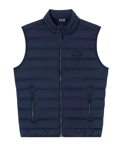 Ea7 Sleeveless Vest In Blue