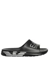 Ea7 Logo-print Slip-on Slides