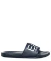 Ea7 Logo Pool Slides In Blue