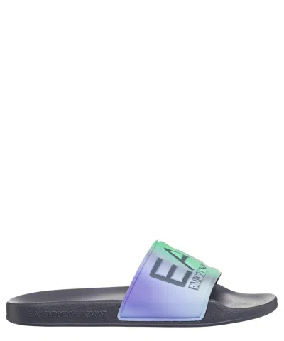 Ea7 Slides In Blue