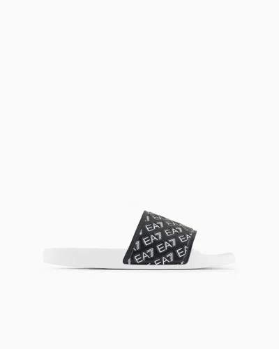 Ea7 Slides In Two-tone